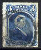 Newfoundland 1876-79 Queen Victoria 3c blue used SG42