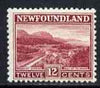 Newfoundland 1923-26 DLR 12c lake unmounted mint SG159