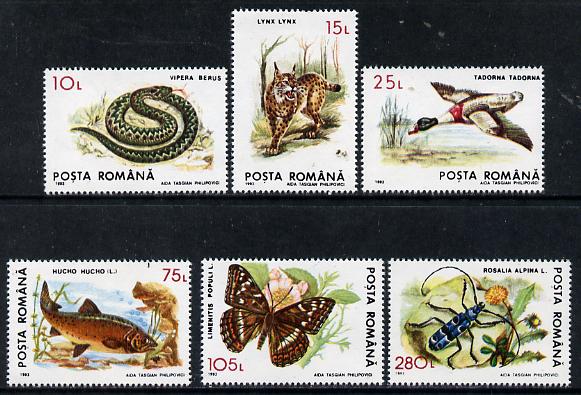 Rumania 1993 Shelduck from Protected Animals set of 6 unmounted mint, SG 5529, Mi 4897*