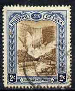 British Guiana 1898 QV Jubilee 2c brown & blue used SG218