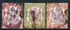 Nyasaland 1901 BCA set of 3 rather heavily used SG 57d-58