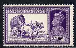 India 1937-40 KG6 2a6p violet unmounted mint SG252