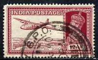 India 1937-40 KG6 12a lake used SG258