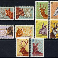 Rumania 1961 Forest Animals set of 10 unmounted mint, SG 2852-61, Mi 1981-90