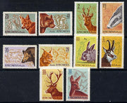 Rumania 1961 Forest Animals set of 10 unmounted mint, SG 2852-61, Mi 1981-90