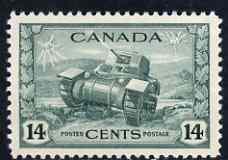 Canada 1942-48 KG6 War Effort 14c Tank mounted mint SG 385