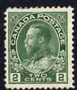 Canada 1922-31 KG5 2c deep green fine mtd mint SG 247