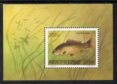 Kyrgyzstan 1994 Fish m/sheet (Carp) unmounted mint