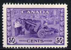 Canada 1942-48 KG6 War Effort 50c Munitions Factory unused (no gum) SG 387
