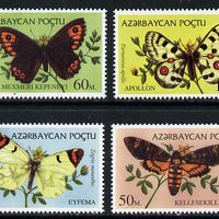 Azerbaijan 1995 Butterflies set of 4 unmounted mint