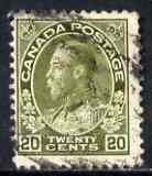 Canada 1911-22 KG5 20c olive used SG212/3