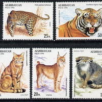 Azerbaijan 1994 Wild Cats complete set of 5 unmounted mint