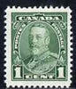 Canada 1935 KG5 1c green mtd mint SG341