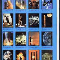 Ajman 1970 Apollo & Gemini Programmes imperf set of 16 unmounted mint (Mi 593-612B)