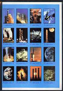 Ajman 1970 Apollo & Gemini Programmes imperf set of 16 unmounted mint (Mi 593-612B)