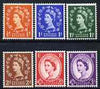 Great Britain 1957 Wilding graphite-lined issue set of 6 unmounted mint SG 561-66