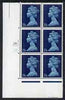 Great Britain 1967-70 Machin 1s6d cyl 2A2B block of 6 unmounted mint