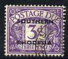 Southern Rhodesia 1951 Postage Due 3d violet used, SG D4