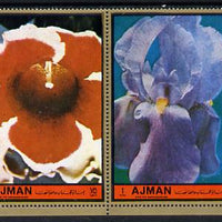 Ajman 1972 ? Flowers set of 4 unmounted mint
