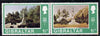 Gibraltar 1971 Views Old & New 1.5d se-tenant pair, one stamp with white dot between A & R unmounted mint