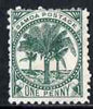 Samoa 1886-1900 Palm Trees 1d green mtd mint SG 58