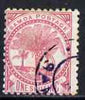 Samoa 1886-1900 Palm Trees 1s rose cds used SG 63