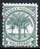 Samoa 1899 Palm Trees 1/2d blue-green mtd mint SG 88