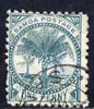 Samoa 1899 Palm Trees 1/2d blue-green used SG 88