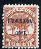 Samoa 1899-1900 Provisional Govt 1d chestnut mtd mint SG 91