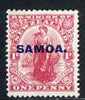 Samoa 1914-15 Dominion 1d mtd mint SG 116