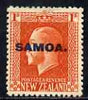 Samoa 1916-19 KG5 1s mtd mint SG 141
