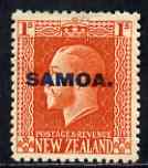 Samoa 1916-19 KG5 1s mtd mint SG 141