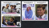 Tuvalu - Nanumaga 1986 Royal Wedding (Andrew & Fergie) set of 4 (2 se-tenant pairs) unmounted mint