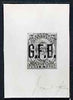 Tonga Photographic print from Sperati's own negatives of 1893 Official 8d signed die proof, as SG O4 ex BPA archives