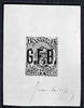 Tonga Photographic print from Sperati's own negatives of 1893 Official 1s signed die proof, as SG O5 ex BPA archives