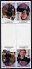 Tuvalu - Funafuti 1986 Royal Wedding (Andrew & Fergie) 60c with 'Congratulations' opt in silver in unissued perf tete-beche inter-paneau block of 4 (2 se-tenant pairs) unmounted mint from Printer's uncut proof sheet