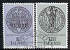 Iceland 1963 Nordia '84 Stamp Exhibition set of 2 from m/s fine used, ex MS 636