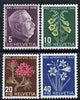 Switzerland 1948 Pro Juventute Flowers set of 4 unmounted mint SG J124-7