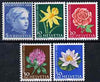 Switzerland 1964 Pro Juventute Flowers set of 5 unmounted mint SG J202-206