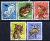 Switzerland 1966 Pro Juventute Animals set of 5 fine used SG J212-16