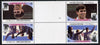 Tuvalu - Nukufetau 1986 Royal Wedding (Andrew & Fergie) $1 in unissued perf tete-beche block of 4 (2 se-tenant pairs) unmounted mint from uncut proof sheet