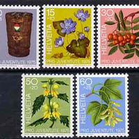 Switzerland 1975 Pro Juventute set of 5 unmounted mint SG J249-53