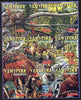 Udmurtia Republic 1998 Birds & Animals composite se-tenant block of 9 values unmounted mint