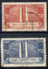 France 1936 Canadian War Memorial set of 2 used SG 549-50