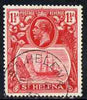 St Helena 1922-37 KG5 Badge Script 1.5d deep carmine very fine used with 1938 cancel SG99e