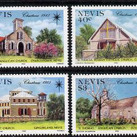 Nevis 1985 Christmas Churches set of 4 unmounted mint SG 348-51