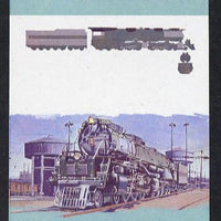 St Vincent - Bequia 1984 Locomotives #1 (Leaders of the World) 1c (Challenger Class) unmounted mint se-tenant imperf progressive proof pair in magenta, blue & yellow