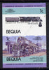 St Vincent - Bequia 1984 Locomotives #1 (Leaders of the World) 1c (Challenger Class) unmounted mint se-tenant imperf proof pair in issued colours from limited printing