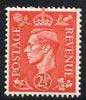Great Britain 1950-52 KG6 2.5d pale scarlet wmk sideways unmounted mint with good perfs, SG spec Q15b