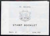 St Helena 1981 Booklet £1 white cover stapled at side SG SB4